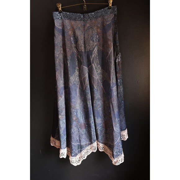 NWT Ursime Maxi Lace Skirt Fairy Grunge whimsigoth Lace Peasant Ren Faire M - Picture 10 of 11